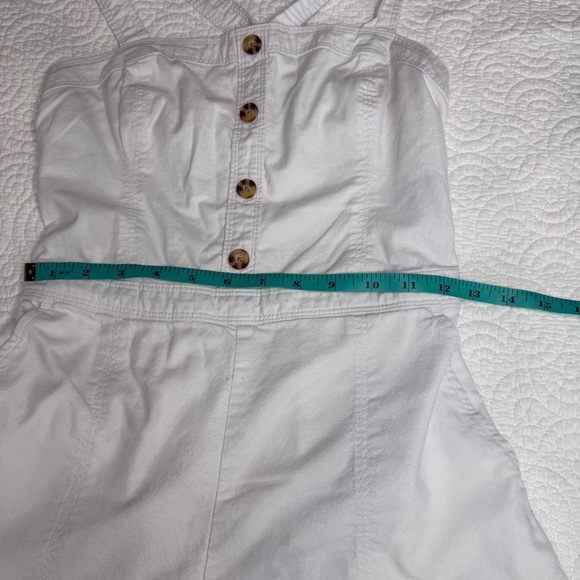 Abercrombie & Fitch White Button-Up Romper - Picture 10 of 12